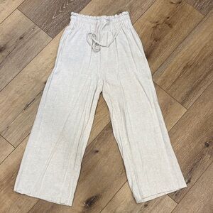 Petal & Pup Cream Wide Leg Pants